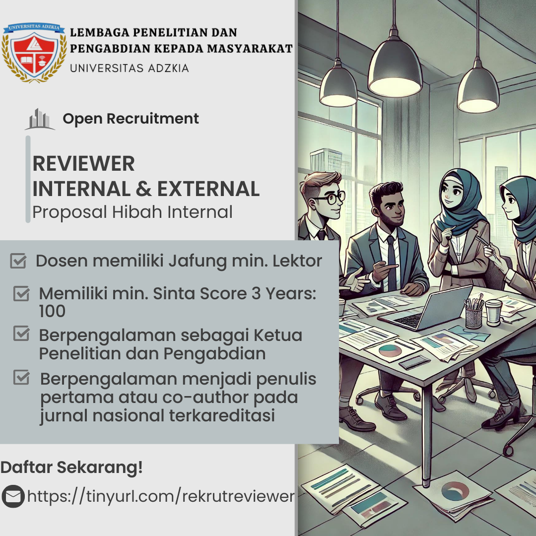 Rekrutmen Reviewer Internal & External