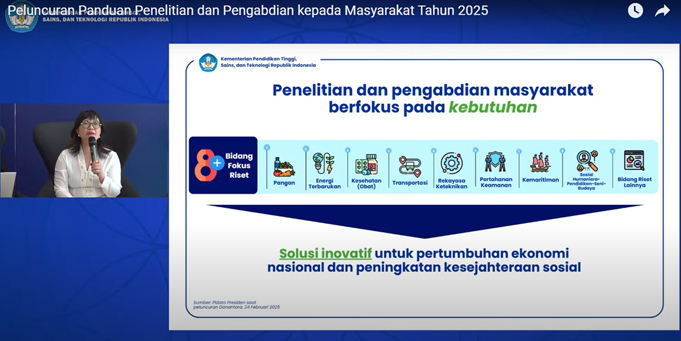 Peluncuran Panduan Penelitian dan Pengabdian kepada Masyarakat Tahun 2025