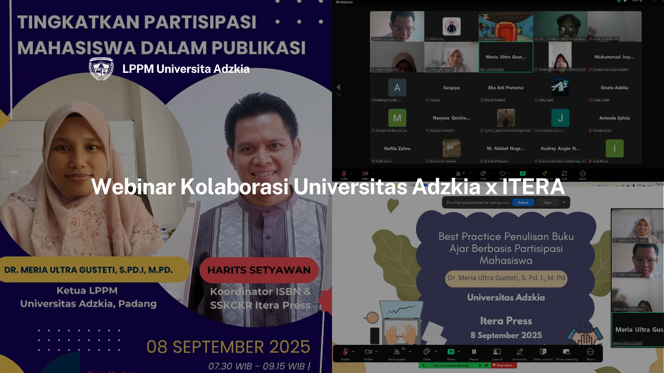 Webinar Kolaborasi Universitas Adzkia x ITERA