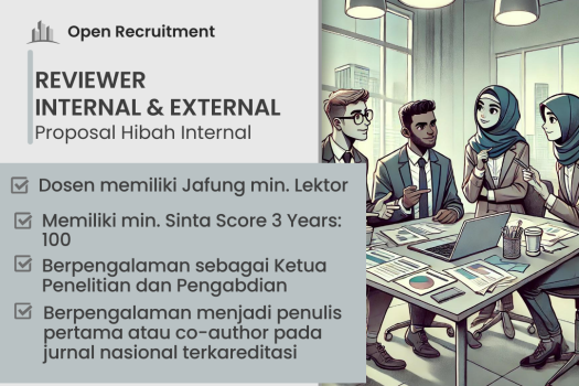 Rekrutmen Reviewer Internal & External